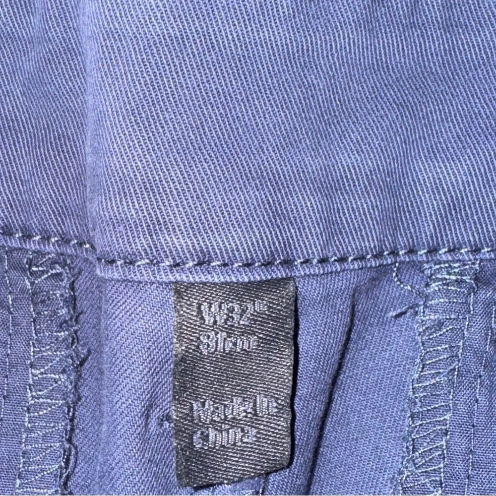 ASOS Slate Blue Button Front Shorts Size 32